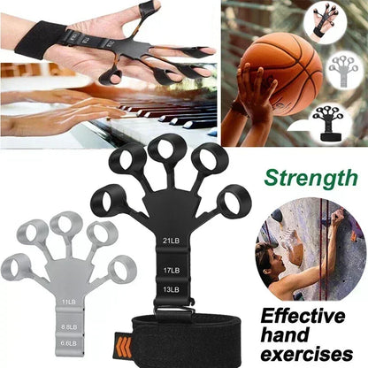 Silicone Grip Training and Exercise Finger Exercise Stretcher Hand Strengthener Arthritis Grip Trainer Hand Brush Expander Grips