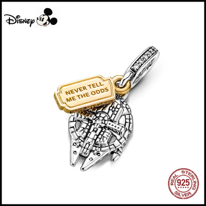 Disney STARWARS Marvel Hero Tinker bell Charms 925 Sterling Silver Original Charms Fit For Pandora Bracelet DIY Jewelry Making