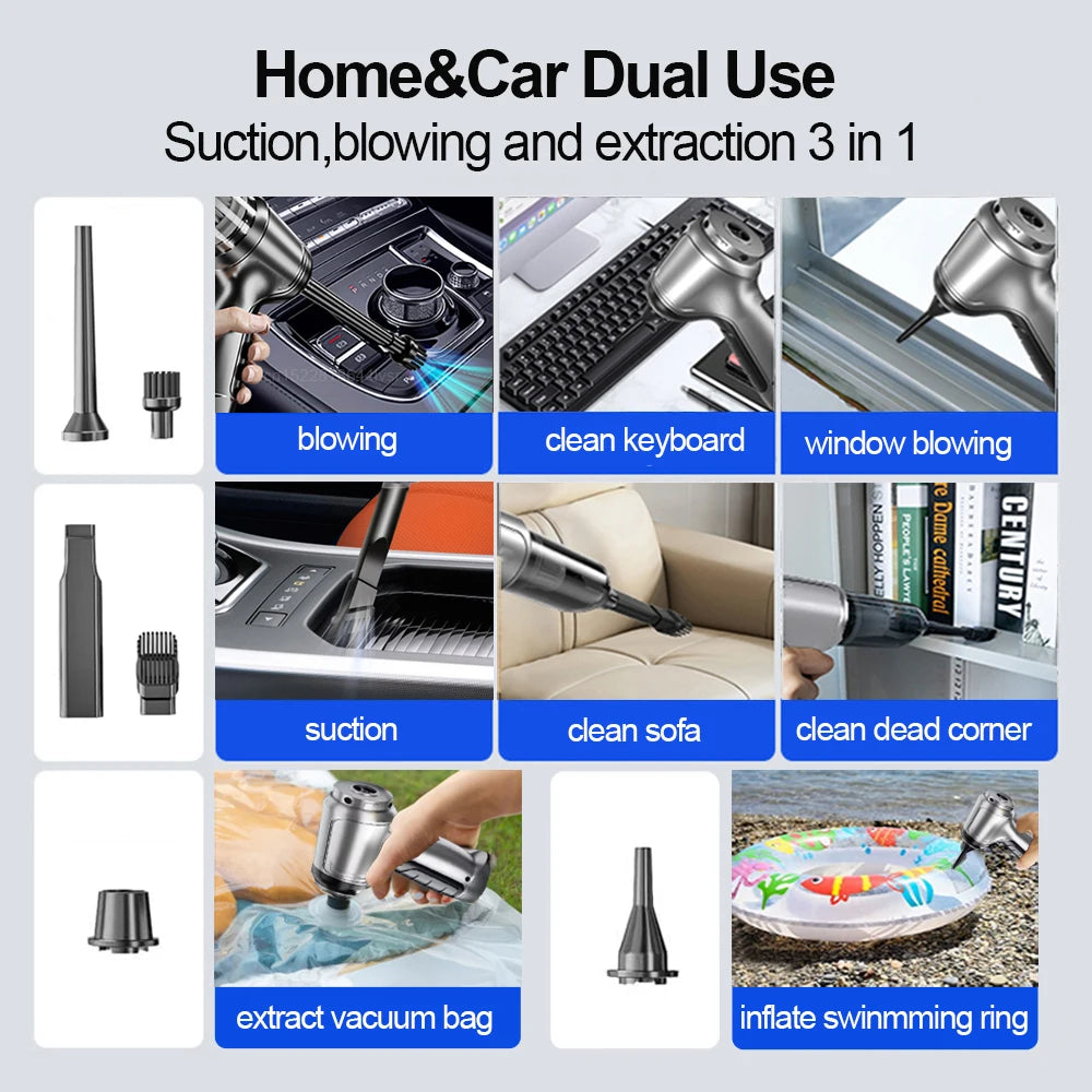 Car Vacuum Pro 2-in-1 Handheld Wireless Vacuum and Blower