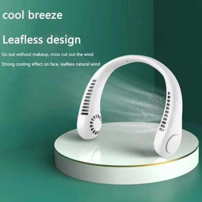 1PC Fan 1200mAh New Mini Neck Portable No Bladeless Hanging Neck Rechargeable Air Cooler 3 Speed Mini Summer Sport Fan
